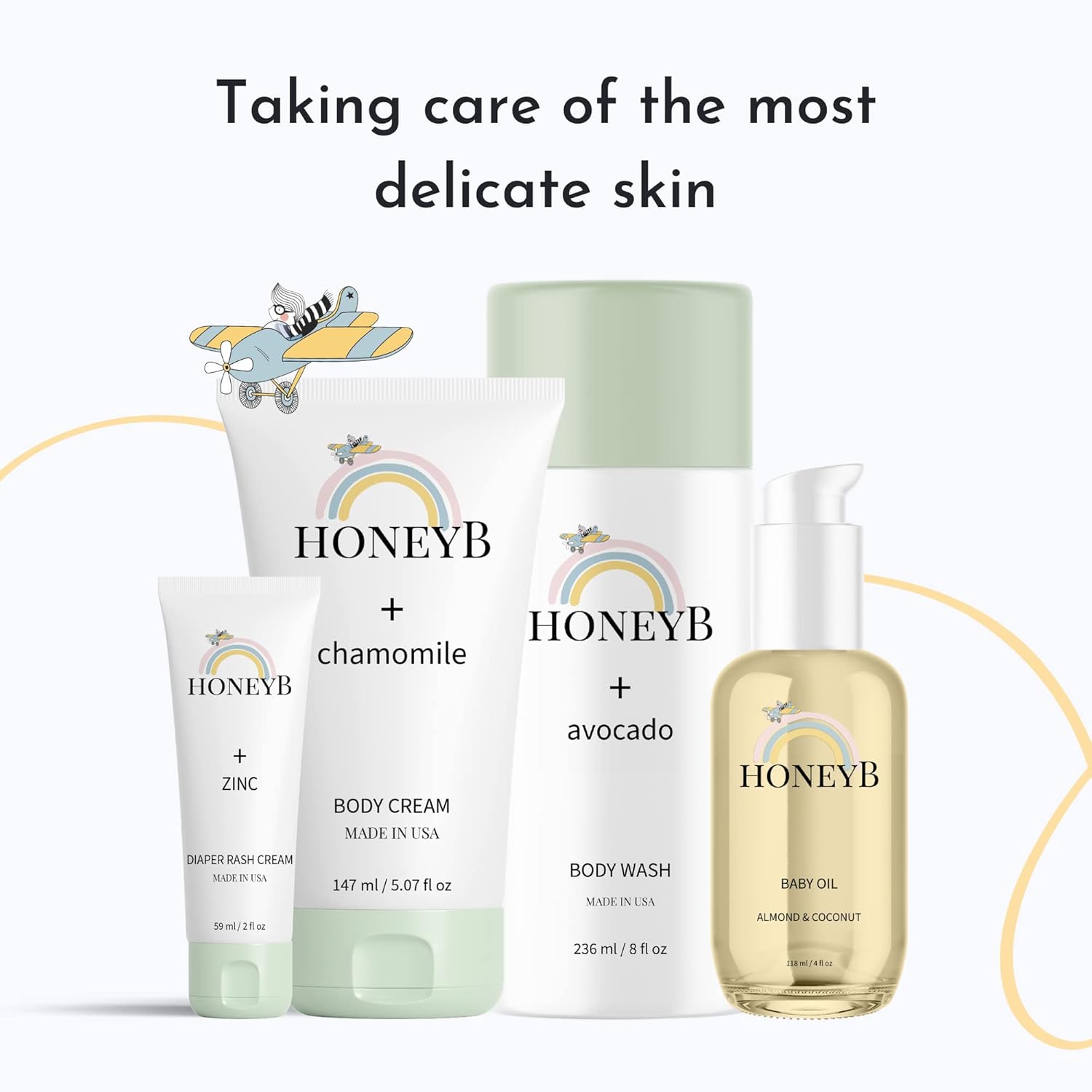 HoneyB Soothing Baby Oil with Almond & Coconut Oils for Increased Hydration - Clean and Plant-Based Baby Coconut Oil for Newborn, Baby Massage Oil, Coconut Baby Oil, 4oz - Image 6