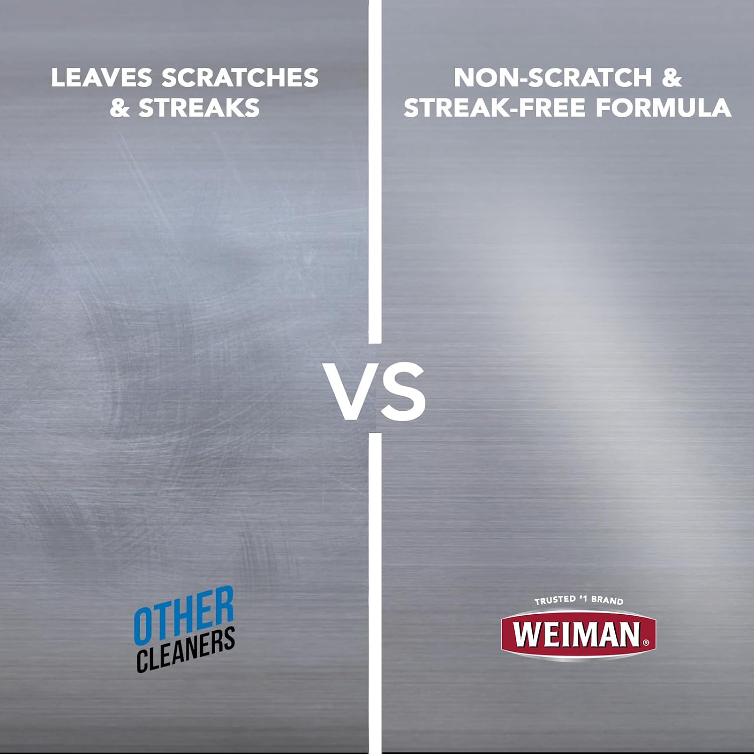 Weiman Stainless Steel Cleaner & Polish Kit, 3 Piece - Spray, Wipes & Cloth, Anti-Fingerprint, Removes Grease, Water Spots, Streaks & Residue, Polishing Cleaner Safe for Appliances, Sinks & Grills - Image 7