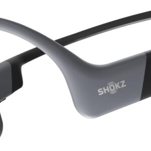 SHOKZ OpenSwim Pro – Open-Ear Bluetooth & MP3 Bone Conduction Sport Headphones, Swimming Headphones, IP68 Waterproof, Grey