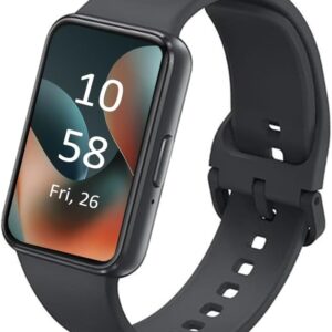 SAMSUNG Galaxy FIT 3 [2024] 1.6″ AMOLED Display | 14 Days Battery Life | 100+ Watchfaces | 100+ Exercise Modes | International Model – (Gray)