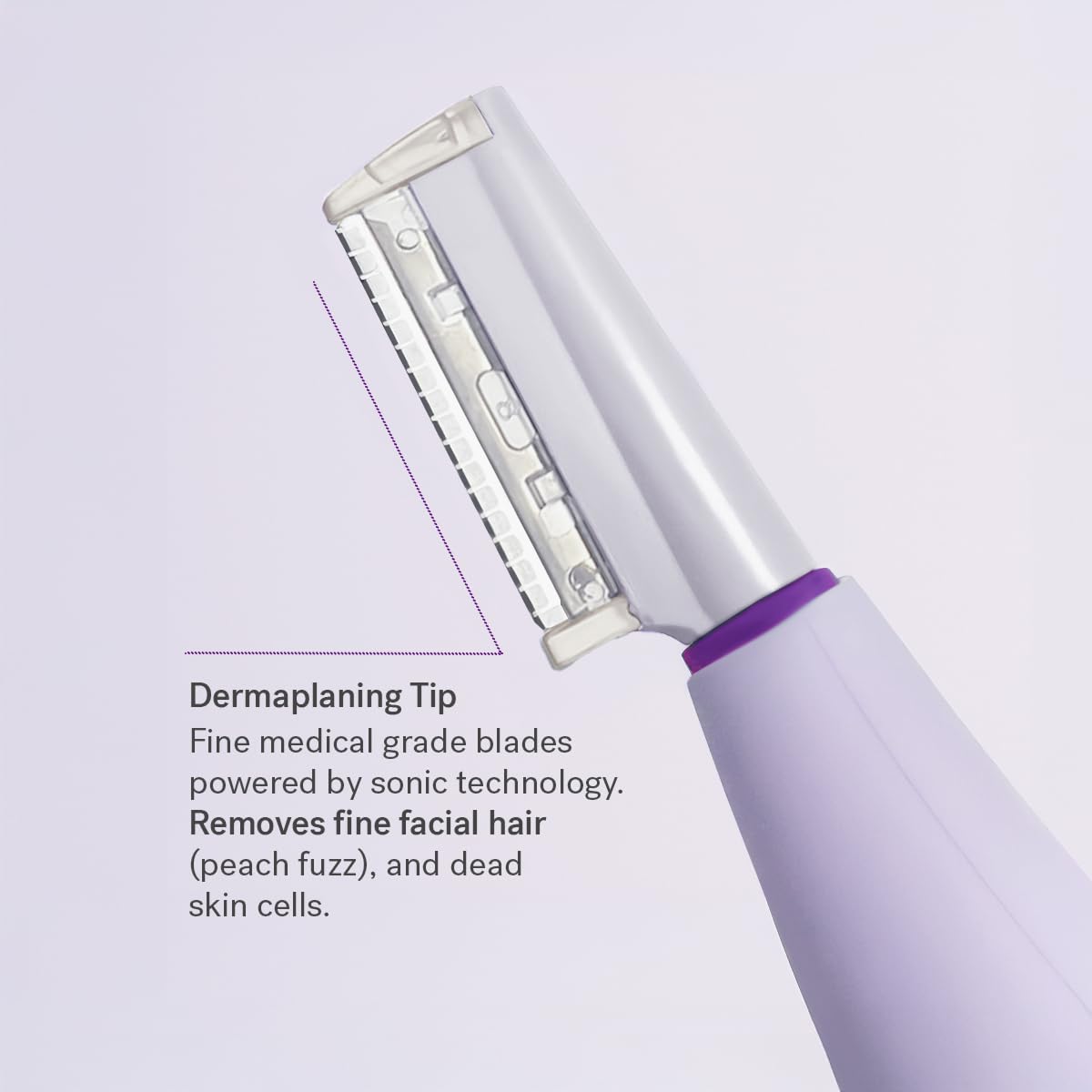 Michael Todd Beauty Sonicsmooth Dermaplane Razor for Women Face + Eyebrow trimmer Dermaplaning System - Peach Fuzz Remover - 8 Weeks of Dermaplaning Blades - Image 7
