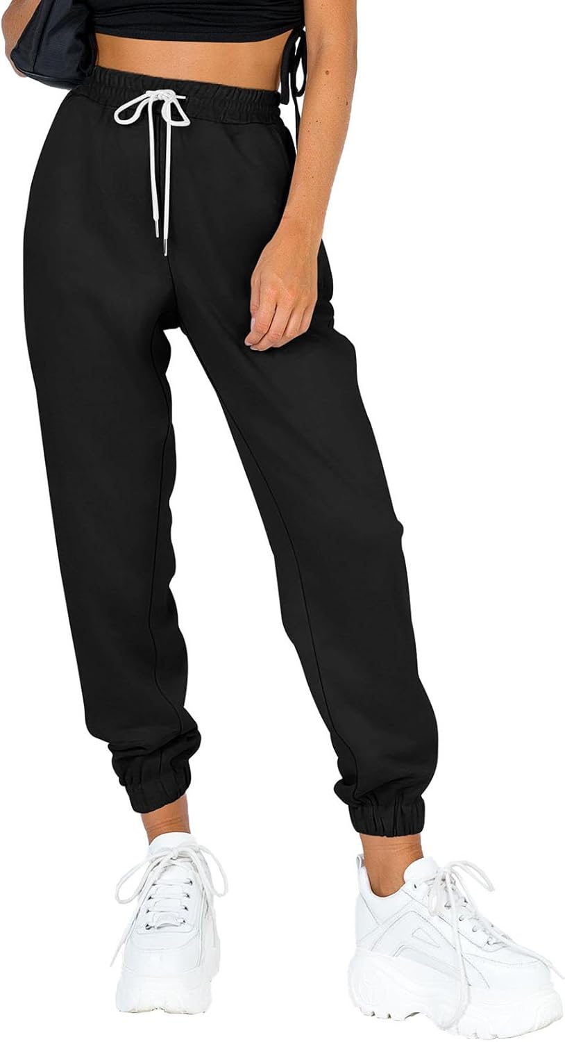 AUTOMET Women's Cinch Bottom Sweatpants Athletic Joggers Lounge Pants with Pockets