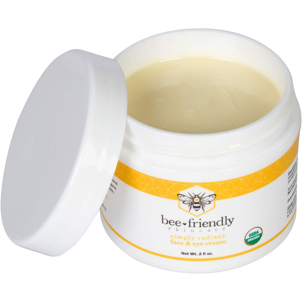 BeeFriendly Organic Face and Eye Cream, USDA Certified Organic Facial Moisturizer, All In One Natural Face, Eye, Neck, Decollete Cream Reduces Wrinkles & Lines, 2 oz - Image 6