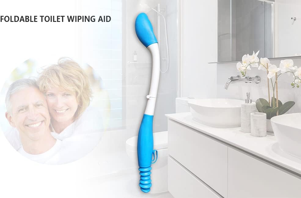 Foldable Butt Wiper Tool - Toilet Aids for Wiping Bottom Buddy Wiper Self Wipe Assist Wand - Daily Living Bathroom Aids for Limited Mobility - Image 2