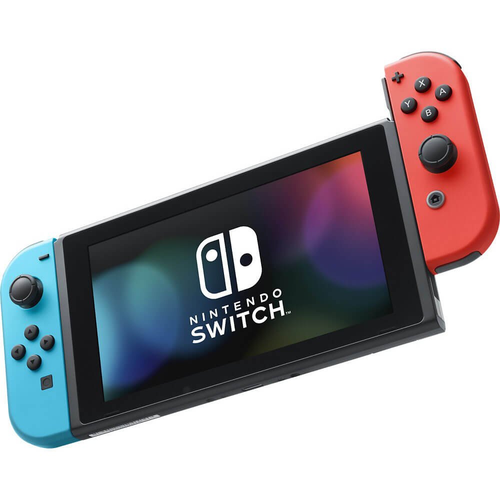 Nintendo Switch with Neon Blue and Red Joy-Con (Renewed) - Image 2