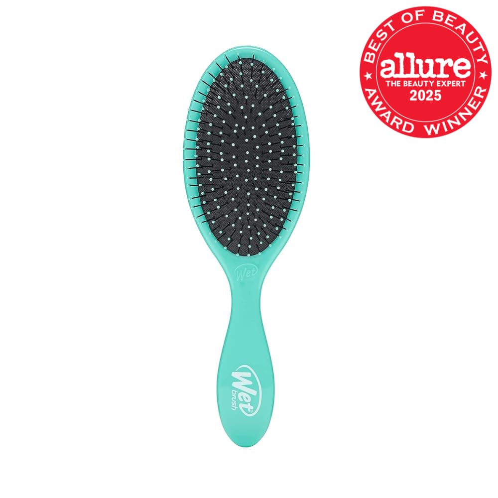 Wet Brush Original Detangler Hair Brush, Amazon Exclusive Aqua- Ultra-Soft IntelliFlex Bristles-Detangling Hairbrush Glides Through Tangles For All Hair Types (Wet Dry & Damaged Hair) - Women & Men - Image 2