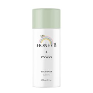 HONEYB Baby Body Wash and Shampoo with Avocado Oil Formulated with Gentle, Baby Skincare Products | All-Natural Ingredients to Deeply Moisturize Skin 8 FL 0z