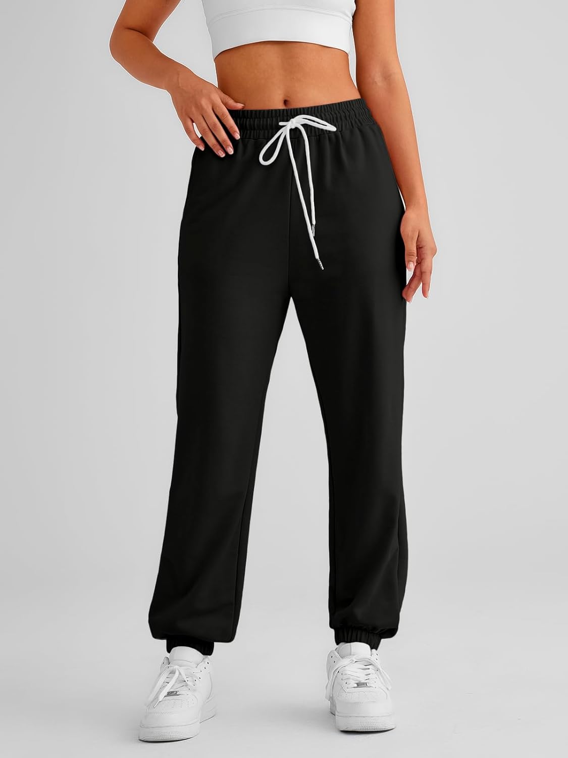 AUTOMET Women's Cinch Bottom Sweatpants Athletic Joggers Lounge Pants with Pockets - Image 3