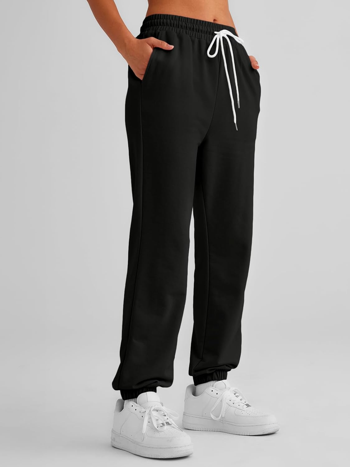 AUTOMET Women's Cinch Bottom Sweatpants Athletic Joggers Lounge Pants with Pockets - Image 4