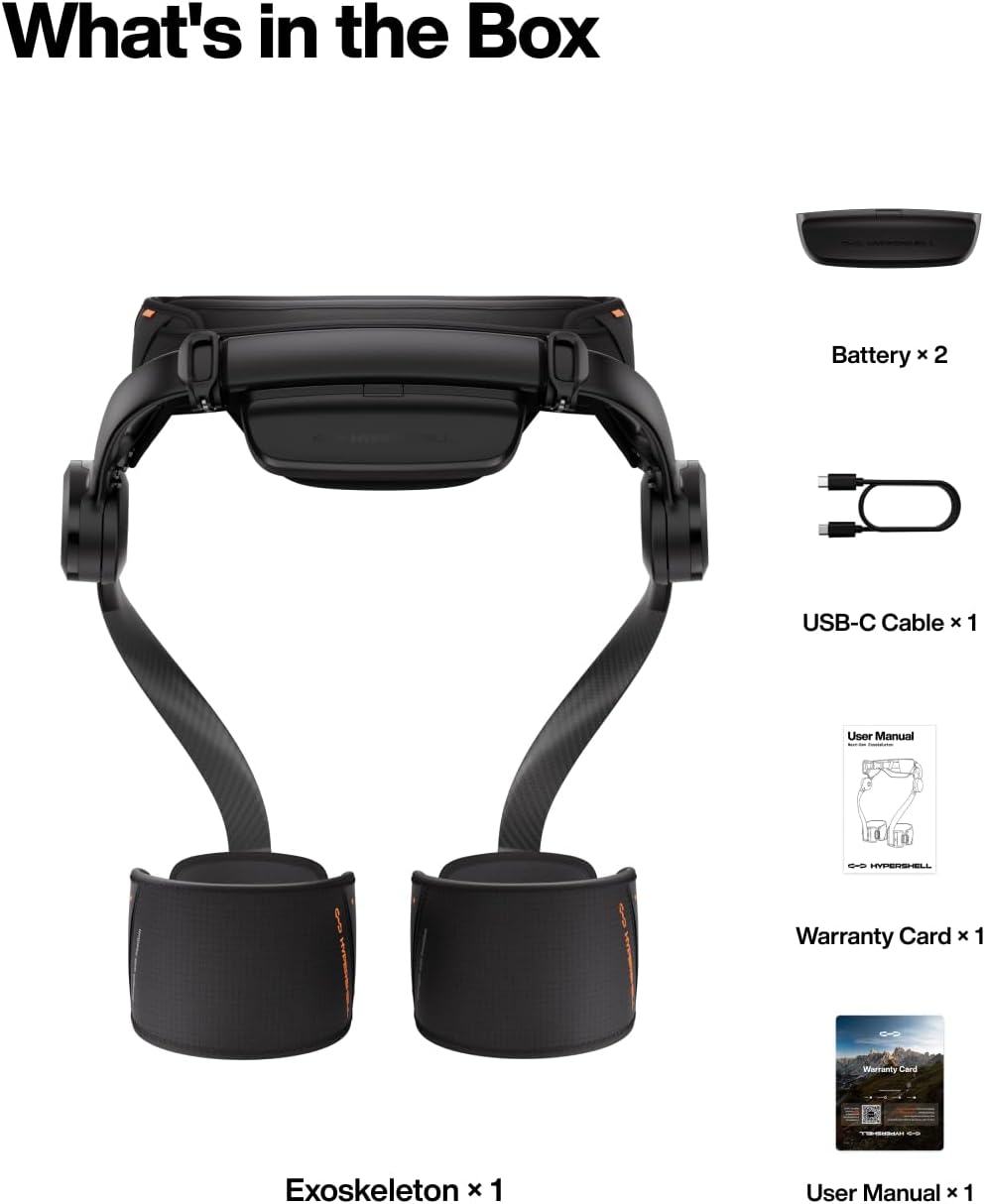 Hypershell X Ultra Exoskeleton, Leg Strength with 1000 W Output, Upgraded 30 km Battery Range, 12 Intelligent Modes, IP54 for Daily and Outdoor Activities, Walking, Hiking, 2 Batteries, No Charger - Image 9