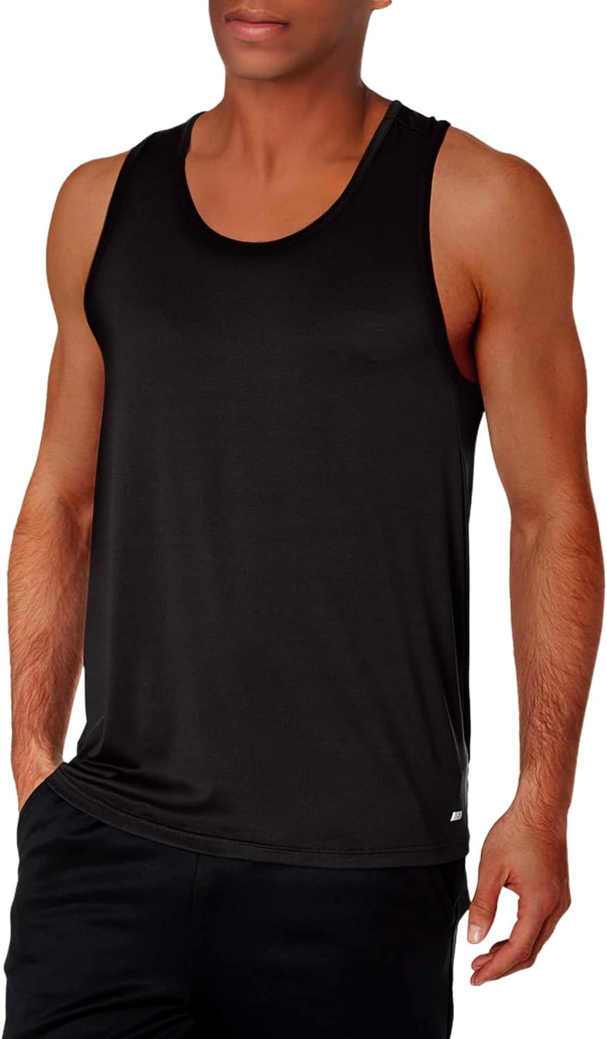 Amazon Essentials Men's Quick Dry Tech Stretch Active Sleeveless Gym Tank Top Workout Shirt