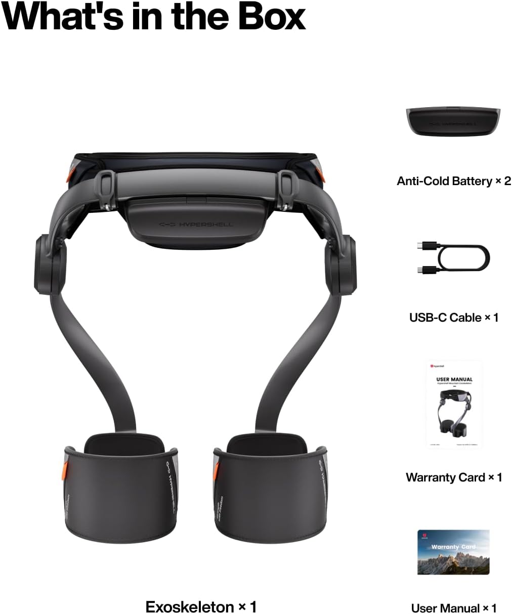Hypershell X Pro Exoskeleton, Leg Strength with 800W Output, 17.5km Battery Range, 10 Intelligent Modes, AI-Powered Wearable Exoskeleton for Daily Activities, Walking, Hiking, 2 Batteries, No Charger - Image 9