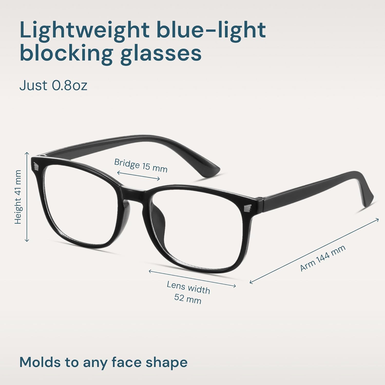 Gaoye Eyewear Frames for Men - Blue Light Blocking Square Glasses, Anti UV Ray Computer Gaming, Blue Blockers for Women - Image 4