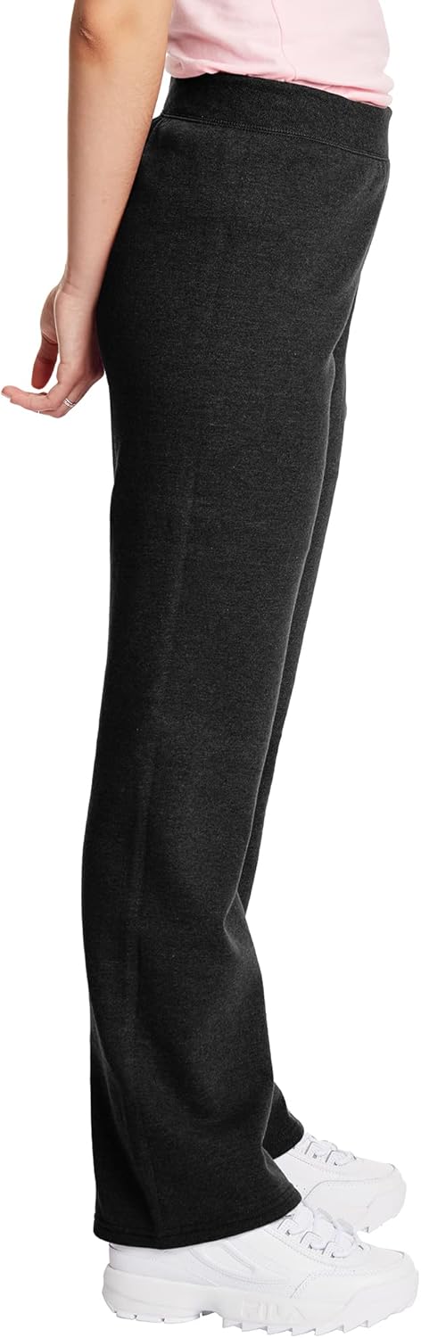 Hanes Women's Sweatpants, EcoSmart Fleece Pants, Pocketless Open-Bottom Sweatpant, Regular & Petite - Image 3