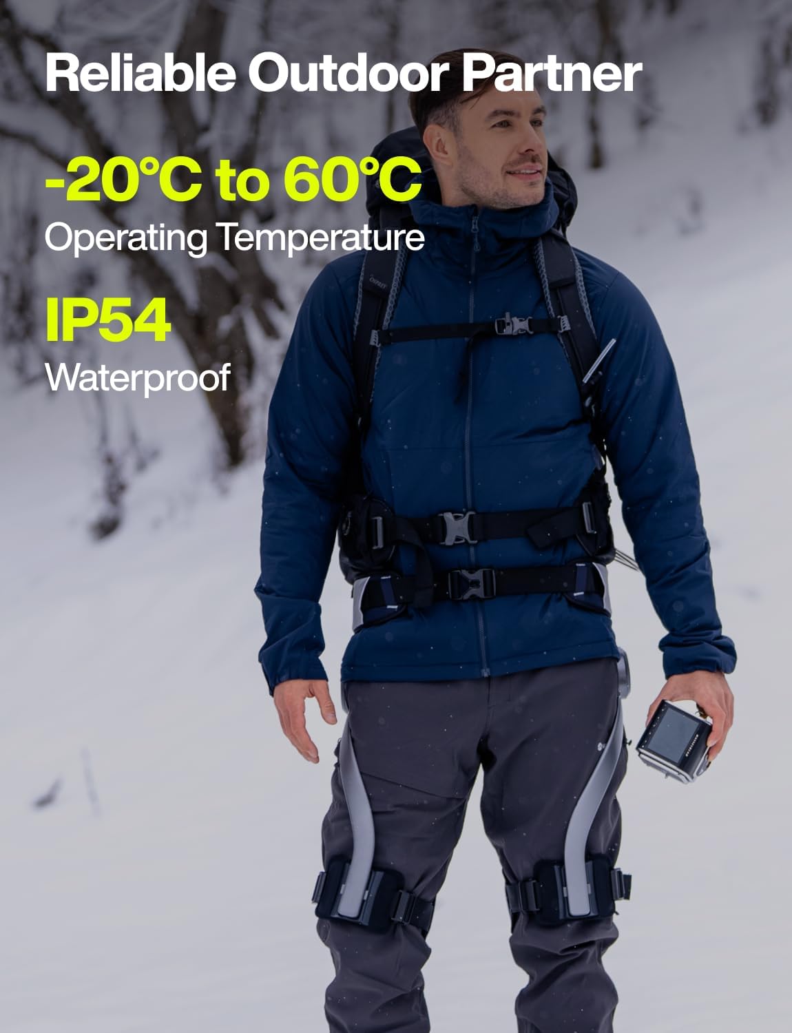 Hypershell X Pro Exoskeleton, Leg Strength with 800W Output, 17.5km Battery Range, 10 Intelligent Modes, AI-Powered Wearable Exoskeleton for Daily Activities, Walking, Hiking, 2 Batteries, No Charger - Image 7