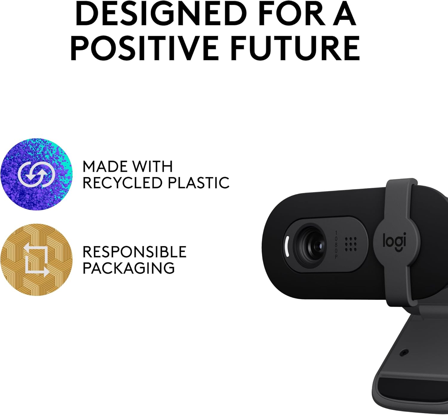 Logitech Brio 101 Full HD 1080p Webcam for Meetings, Streaming, Desktop, Laptop, PC - Built-in Mic, Shutter, Works with Zoom, Microsoft Teams, Nintendo Switch 2’s new GameChat Mode, USB-A,-Black - Image 8