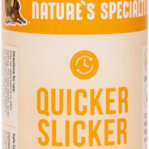 Nature’s Specialties Quicker Slicker Ready to Use Detangling and Conditioning Spray, Natural Choice for Professional Groomers, Helps Restore Moisture, Made in USA, 16 oz
