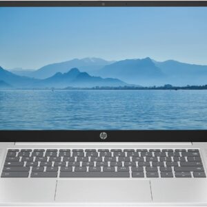 HP 2026 Lightweight Portable Chromebook, 14” HD IPS Display, Intel Quad-Core N Processor Up to 3.70GHz, 4GB DDR5, 128GB SSD Storage, Ultra-Fast 6th Gen WiFi, Chrome OS, Pastel Silver, Renewed