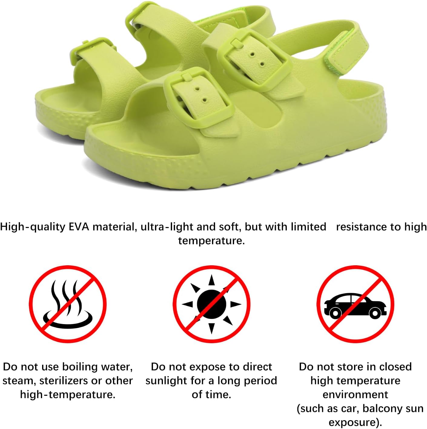ChayChax Toddler Boys Girls Double Buckle Sandals Children's Adjustable Back Strap Water Sandal - Image 6