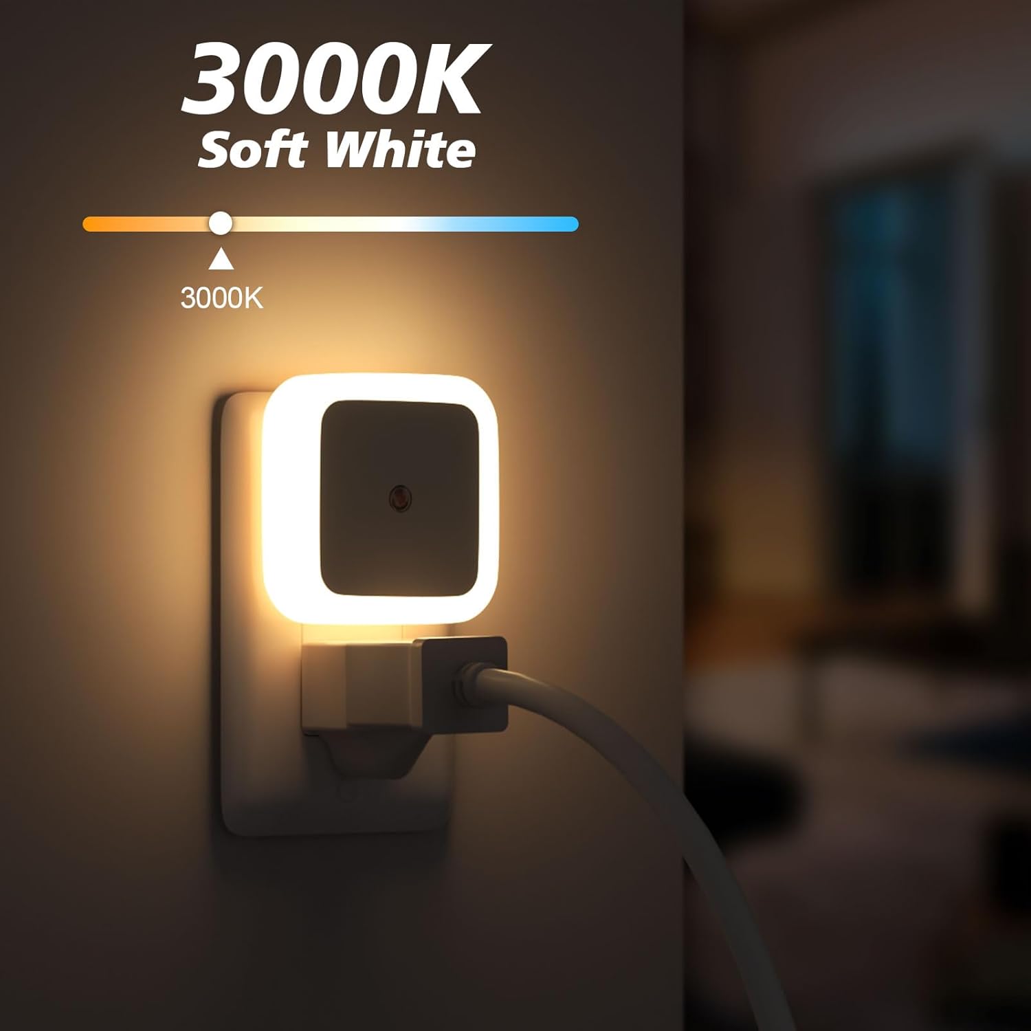 Sujeet Night Light, Night Lights Plug into Wall 8-Pack, Nightlight Plug in Night Light, Dusk to Dawn Night Lamp Led (Warm White) - Image 2