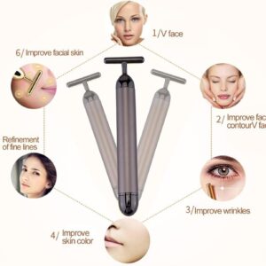 Beauty Bar Gold Face Massager for Skin Care T-Shape Facial Massager Tools Face Lifting