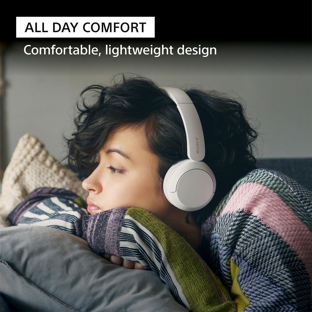 Sony WH-CH520 Wireless Headphones Bluetooth On-Ear Headset with Microphone and up to 50 Hours Battery Life with Quick Charging, Pink - Image 3