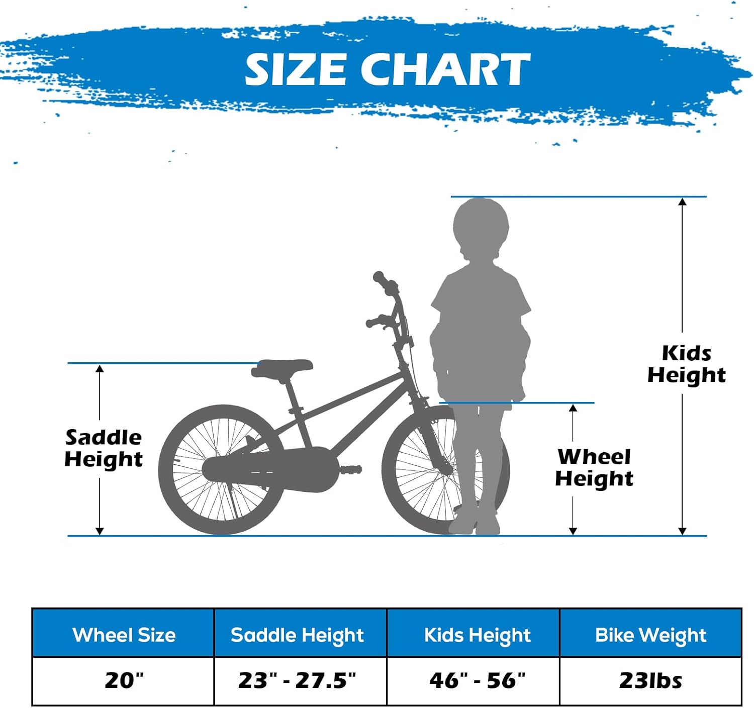 WEIZE Kids Bike, 16 20 Inch Children Bicycle for Boys Girls Ages 4-12 Years Old, Rider Height 41-62 Inch, Coaster Brake, Multiple Color Options - Image 6
