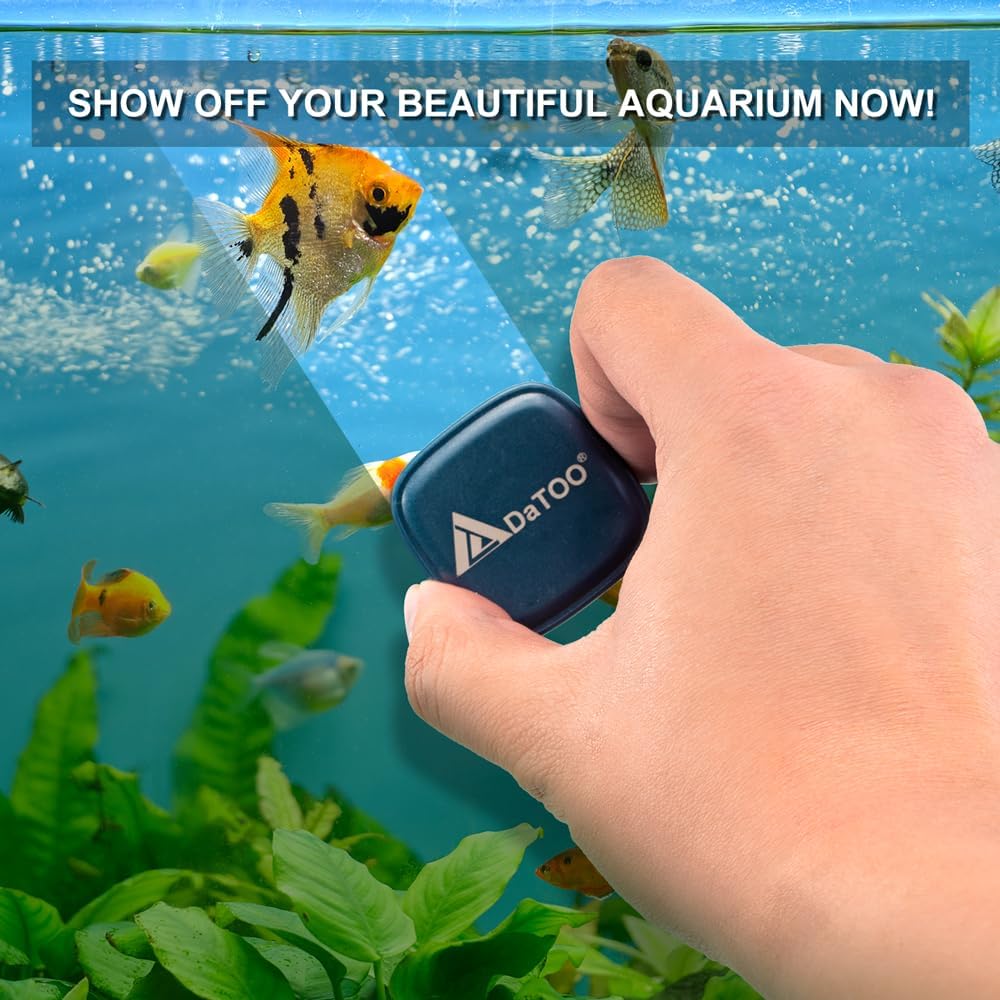 DaToo Aquarium Mini Magnetic Scrubber Scraper Small Fish Tank Cleaner Nano Glass Aquarium Cleaning Tools with Super Strong Magnet - Image 7