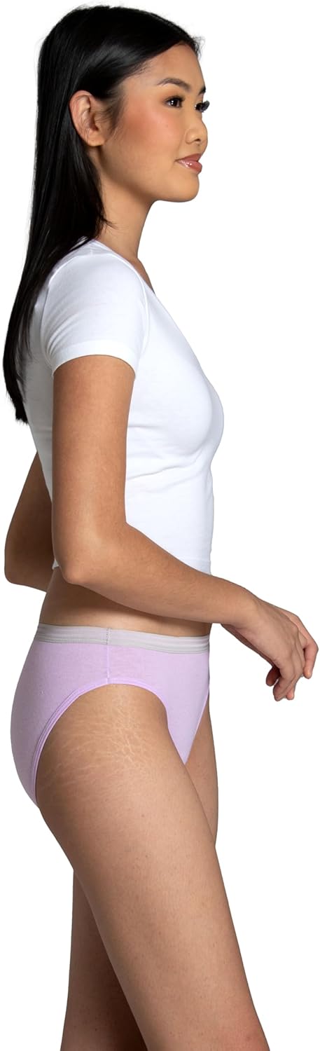 Fruit of the Loom Women's Eversoft Cotton Underwear Multipacks, Tag Free & Breathable, Available in Plus Size - Image 4