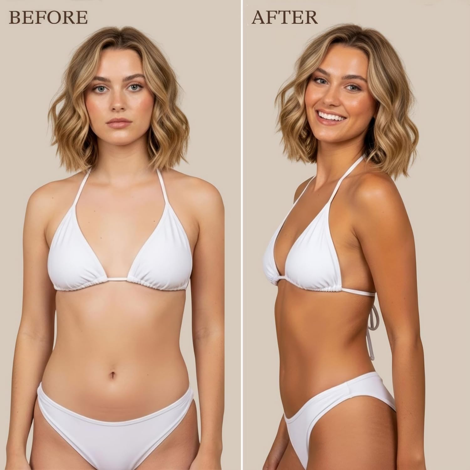 Beauty by Earth Self Tanner - USA Made with Natural & Organic Ingredients, Moisturizing Self Tanning Lotion with Aloe Vera & Coconut for a Natural Glow, Streak-Free Fake Tan, Medium to Dark - Image 2