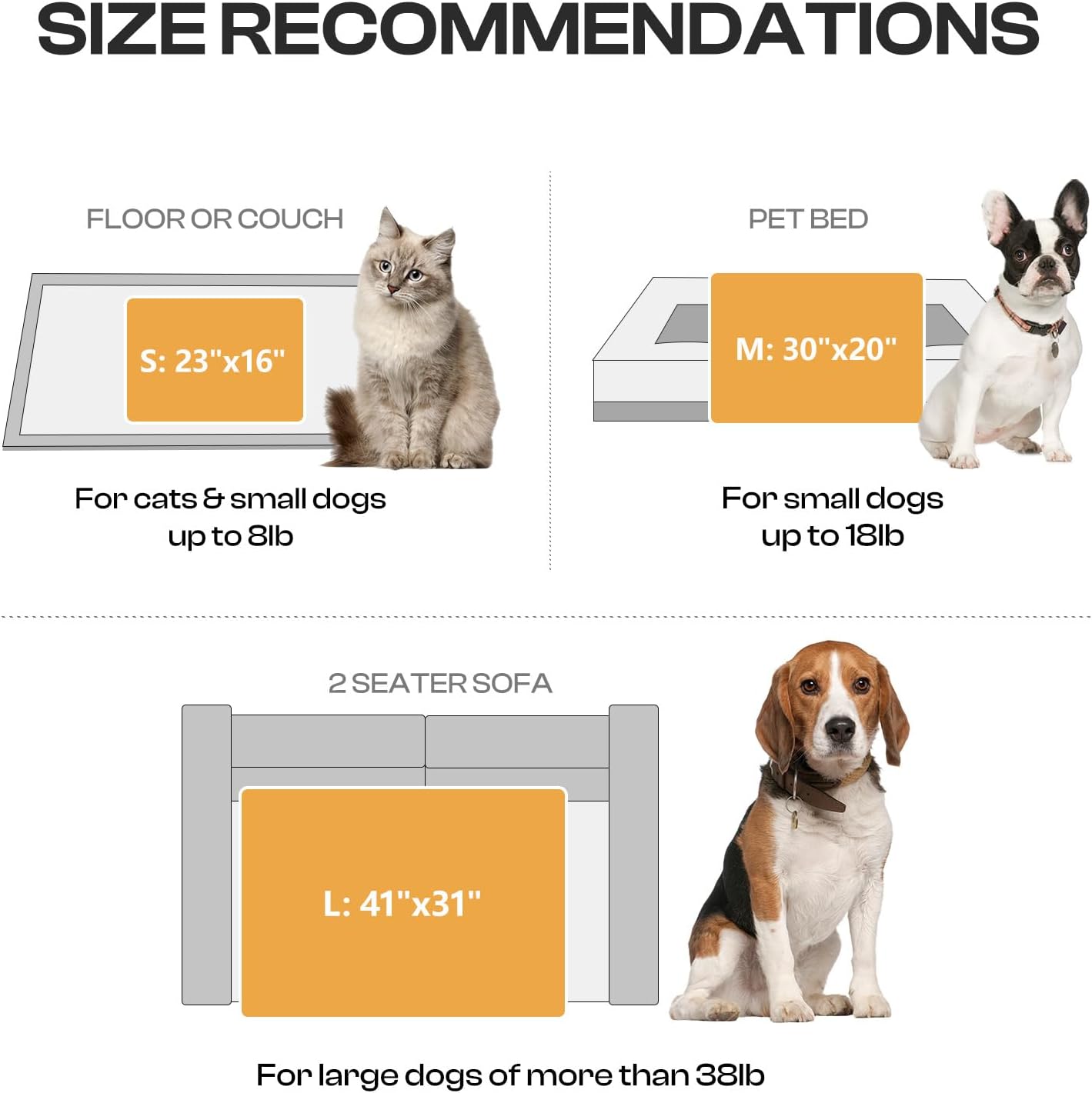 Luciphia 1 Pack 3 Blankets Super Soft Fluffy Premium Fleece Pet Blanket Flannel Throw for Dog Puppy Cat Paw Brown/Pink/White Small(23x16 inch) - Image 6
