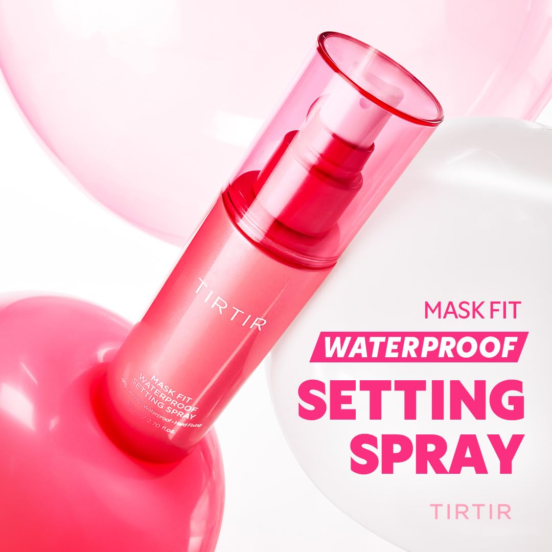 TIRTIR Waterproof Setting Spray – 24 Hour Long Lasting Fix, Sweatproof Water Resistant Makeup Finisher – Ethanol Free, Semi Matte Finish for Oily Skin – Korean Makeup Fixer - Image 2