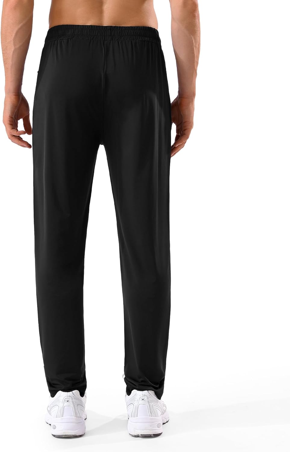 MSGD 5 Pack Men's Sweatpants with Zipper Pockets Stretch Lightweight Athletic Track Activewear Pants for Men Joggers - Image 3