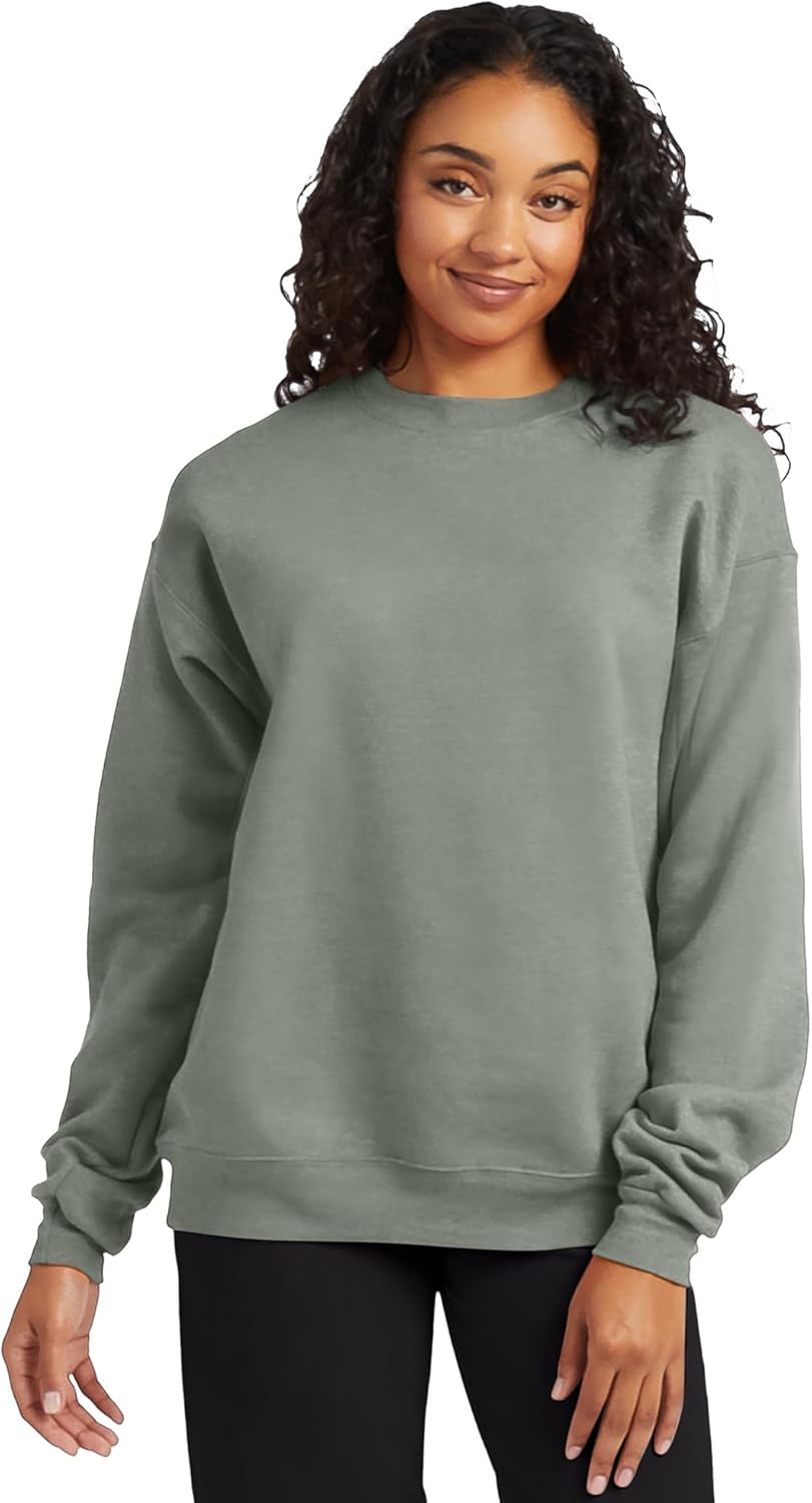 Hanes Men's Sweatshirt, EcoSmart Fleece Crewneck Sweatshirt, Big & Tall Available, 1 or 2-Pack - Image 2