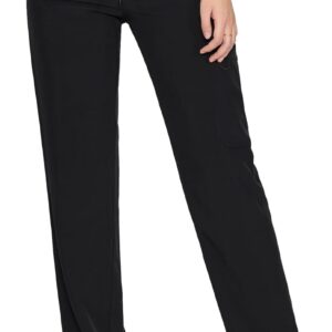 floralhue Women’s Scrub Pants – Breathable & Soft Straight-Leg Pull-on Cargo Pant,Drawstring Bottoms with 3 Pockets