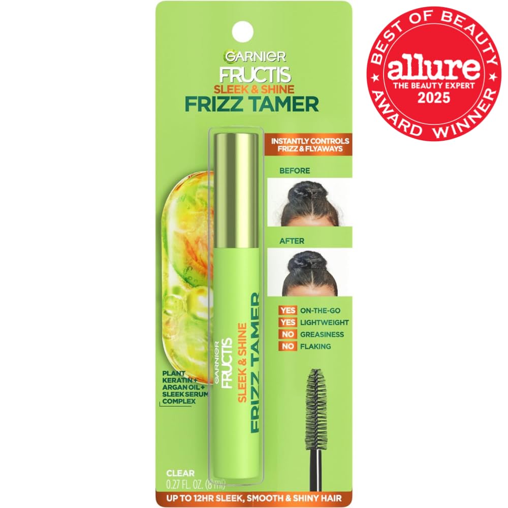 Garnier Fructis Sleek & Shine Frizz Tamer Slicking Hair Serum Wand for Frizz and Flyaways, 0.27 Fl Oz - Image 2