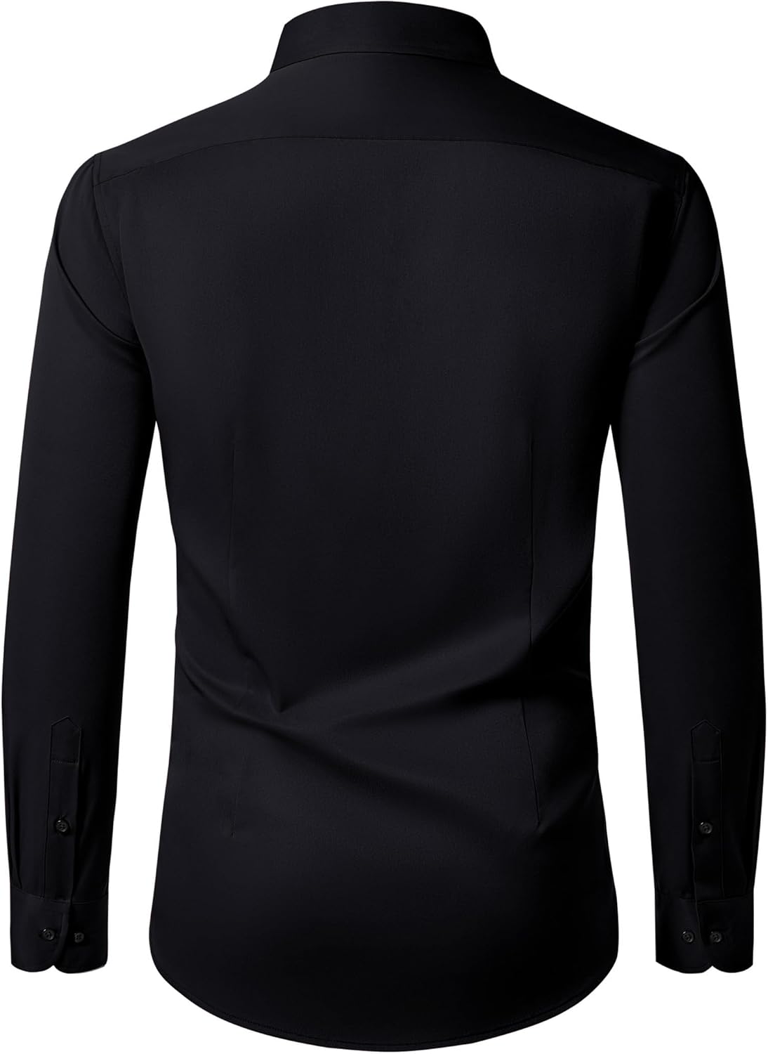 Men's Dress Shirts Long Sleeve Stretch Wrinkle Free Wedding Formal Business Button Down Shirt - Image 2