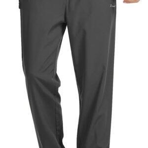 Surenow Men’s Athletic Pants Elastic Waist Quick-Dry Lightweight Pants Workout Outdoor Sweatpants with Zipper Pockets