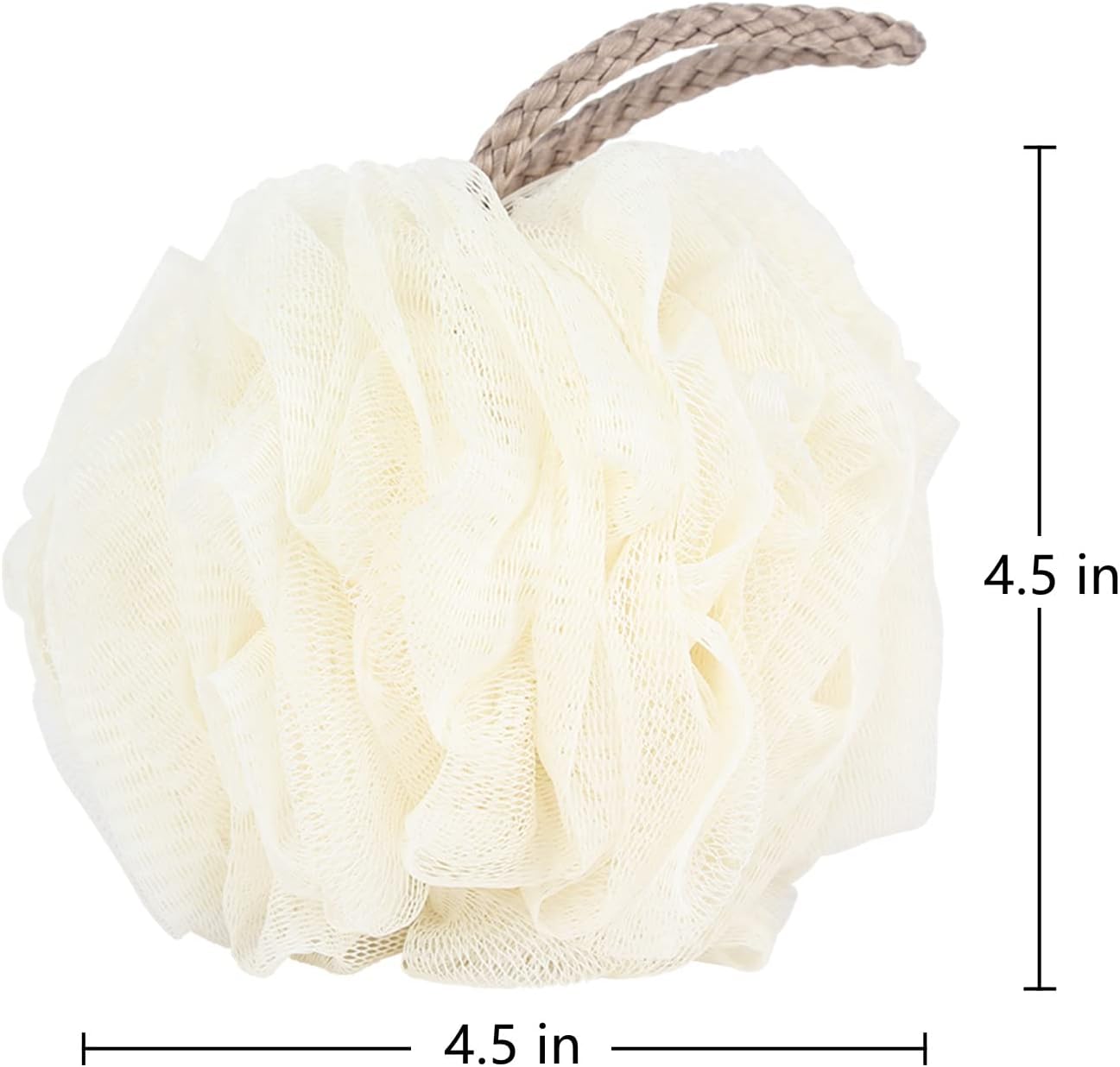 Fu Store Loofah Sponge 60g Shower Loofahs 4 Colors Bath Sponges Mesh Balls for Body Scrubber Exfoliator Wash Back Scrubber Bathroom Men Women - 4 Pack Scrubbers Cleaning Bathing Accessories - Image 5