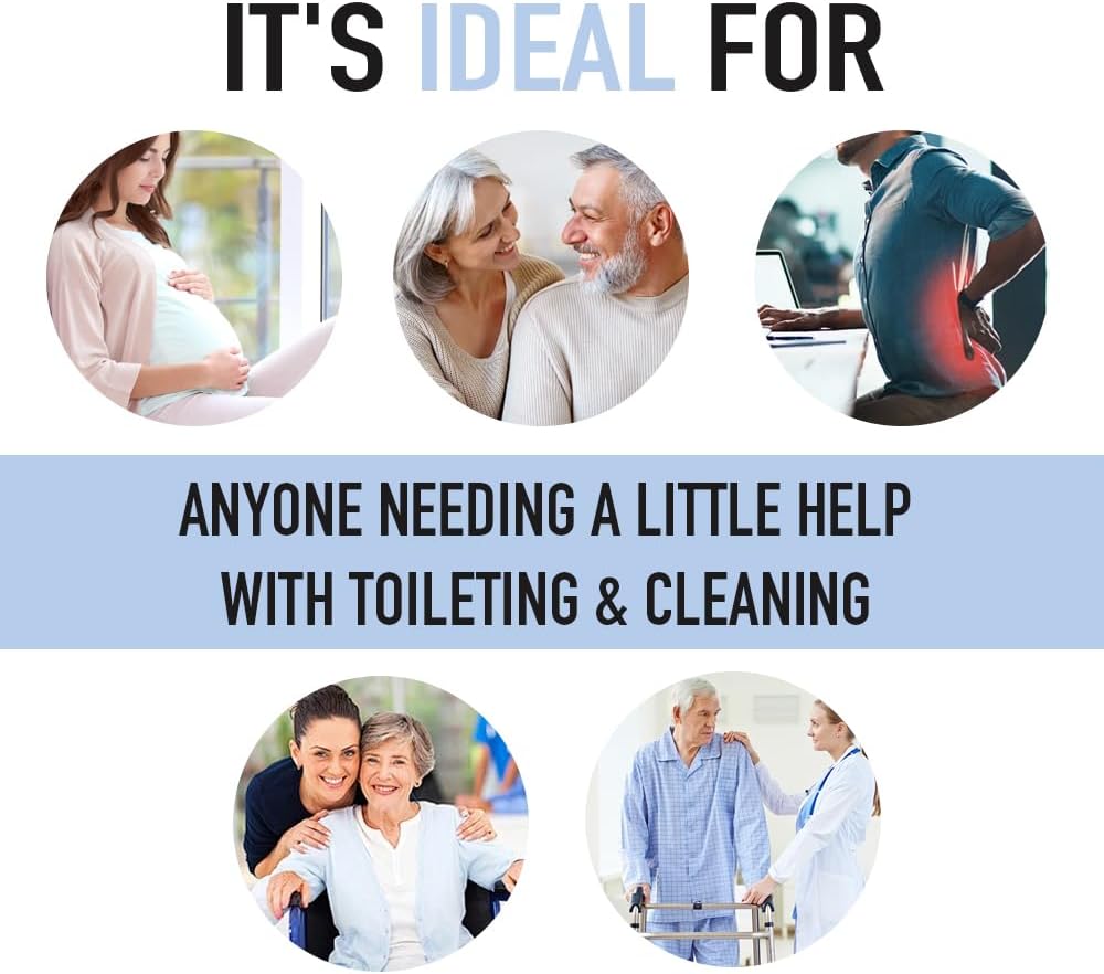 EASACE Toilet Wiping Aid, 18 Inch Extended Reach Comfort Tool, Self Assist Tissue Holder for Limited Mobility, Seniors - Image 6