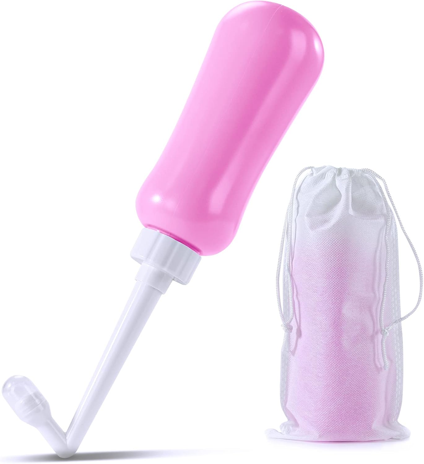 Portable Bidet Travel Large Capacity 450ml(15oz) Personal Toilet Handheld Pink