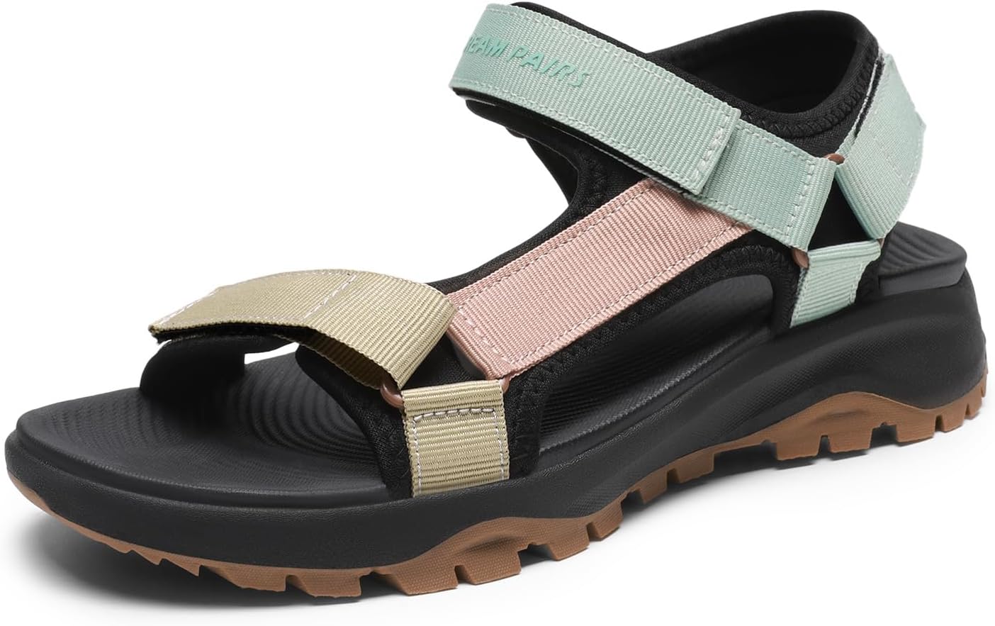 DREAM PAIRS Womens Sandals, Light Weight Hiking Sandals for Women, Comfortable Athletic Quick-Drying Walking Water Sandals With Hook And Loop Straps