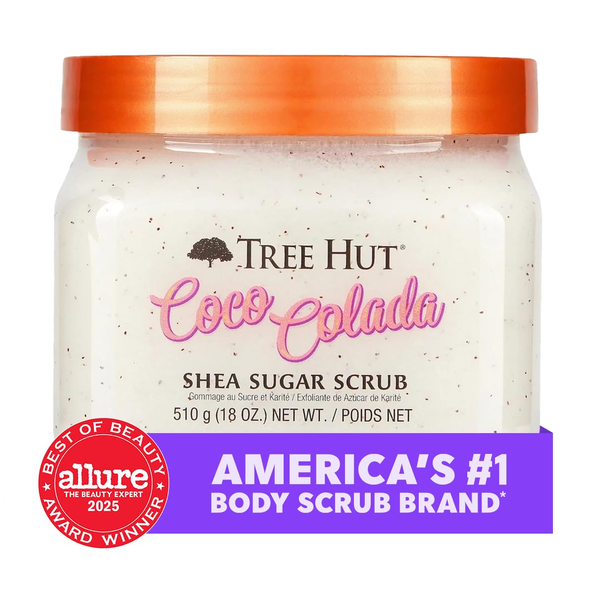 Tree Hut Coco Colada Shea Sugar Scrub, Mothers Day Gifts, Exfoliating & Hydrating Body Scrub with Shea Butter & Essential Oils, Smooth & Soften Skin, 18 oz - Image 2