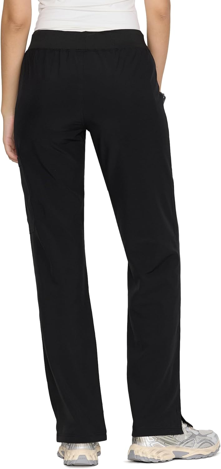floralhue Women's Scrub Pants - Breathable & Soft Straight-Leg Pull-on Cargo Pant,Drawstring Bottoms with 3 Pockets - Image 4