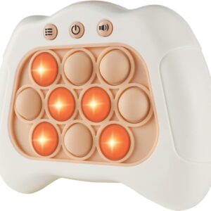 Intoypad Pop The Target! Handheld Speed Push Game Machine: A Fun Multiplayer Game for Family. Sensory Fidget Toy Christmas Toys Gifts for 6 7 8 9 10 11 12 Years Old Kids Road Trip Car Games Kids White