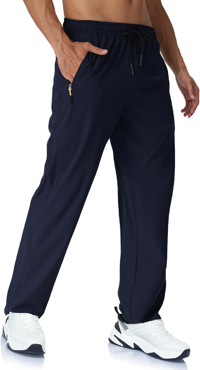 Rapoo Mens Lightweight Hiking Pants Quick Dry Stretch Joggers for Running Workout Casual - Image 2