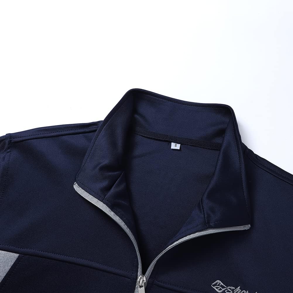 Men's Casual Athletic Tracksuit Long Sleeve Sweatsuit Set Full Zip Running Jacket and Pants 2 Piece Outfits - Image 3