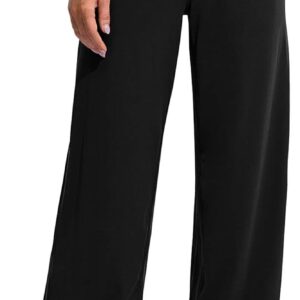 Promover Wide Leg Pants Woman Yoga Pants with Pockets Stretch Loose Casual Lounge Sweatpants Petite/Regular/Tall