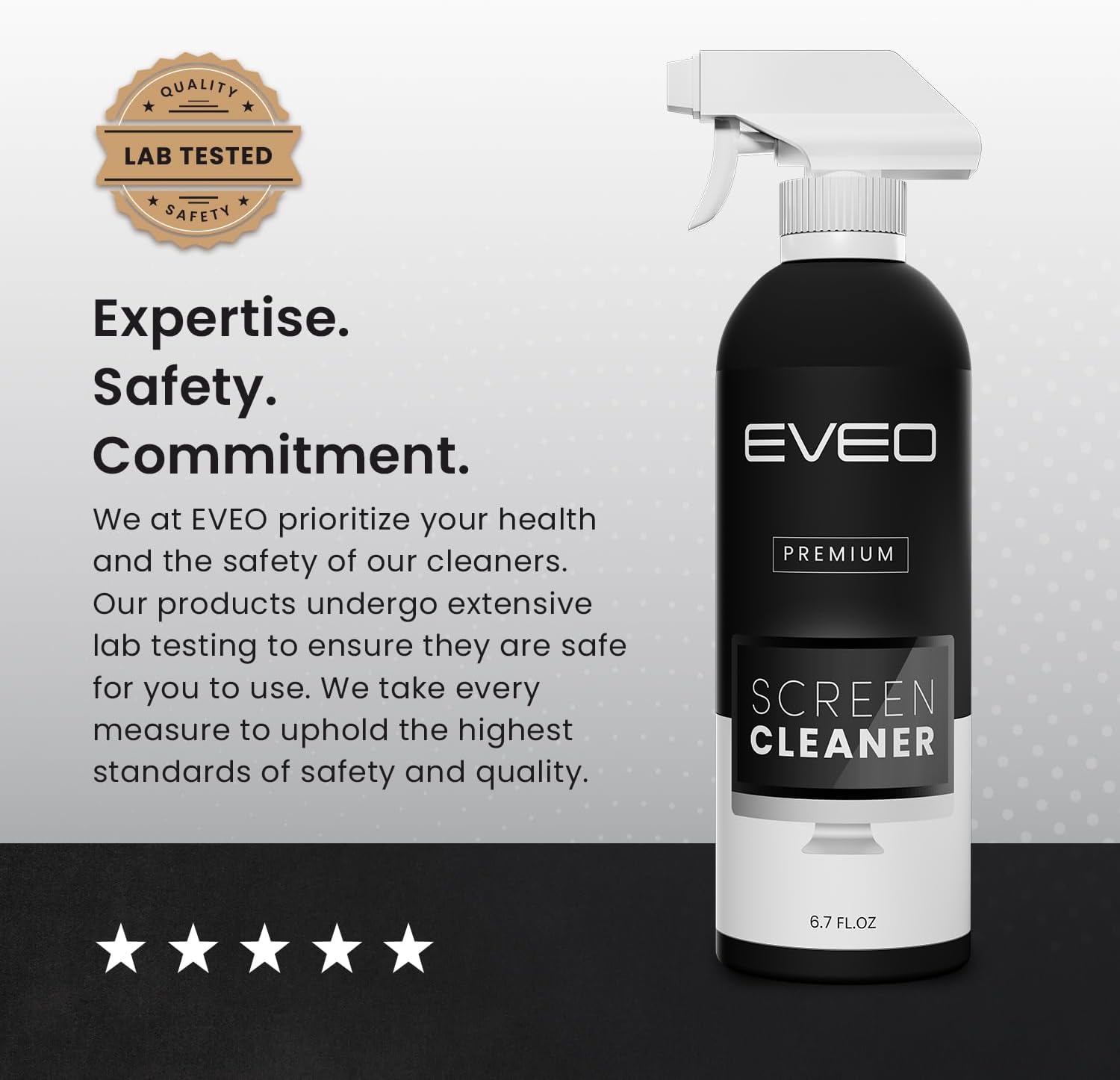 EVEO Screen Cleaner Spray - Large Screen Cleaner Bottle - TV Screen Cleaner, Computer Screen Cleaner, for Laptop, Phone, Ipad - Computer Cleaning kit Electronic Cleaner (1 Pack) - Image 8