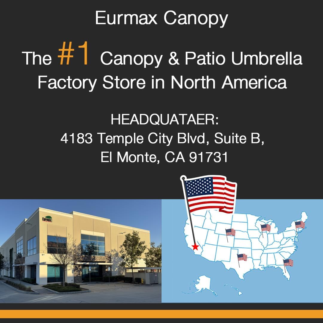 Eurmax USA NOMATTER ONE-Person Open&Close 10x10ft Pop Up Canopy Tent,Portable Shelter Canopy for Outdoor Events with 1 Removable Sidewall,Instant Canopies,Temporary Sunshade,Bonus 4 Sand Bags(Blue) - Image 2